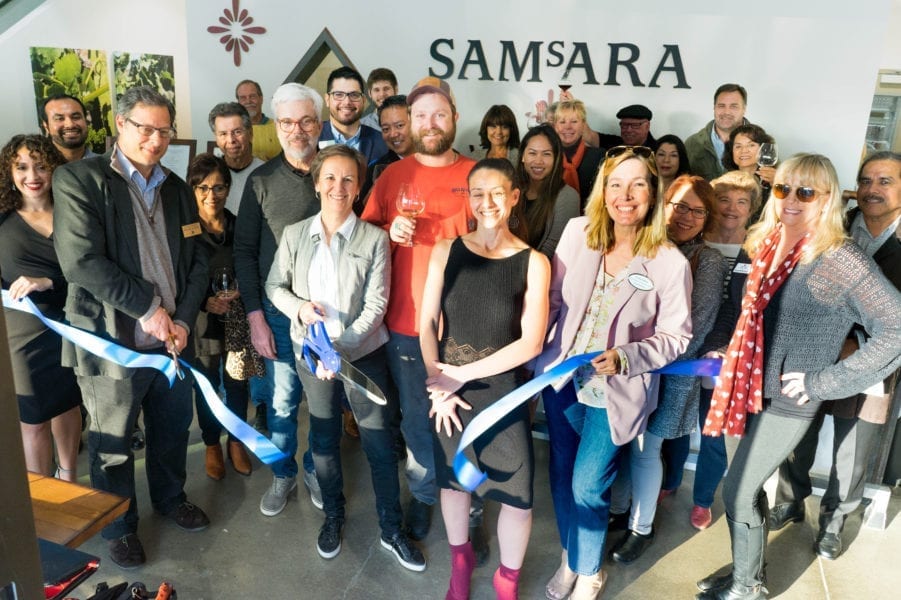 when the Goleta Chamber of Commerce and hosted a ribbon cutting at the winery in early February. 