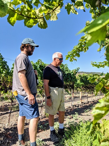 Matt Brady of SAMsARA Wine Co and Dan Kessler of Kessler-Haak Vineyards