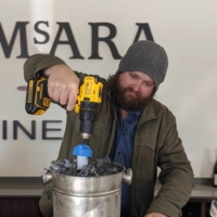 how to chill wine fast – matt uses a cordless drill with spin chill extension bit