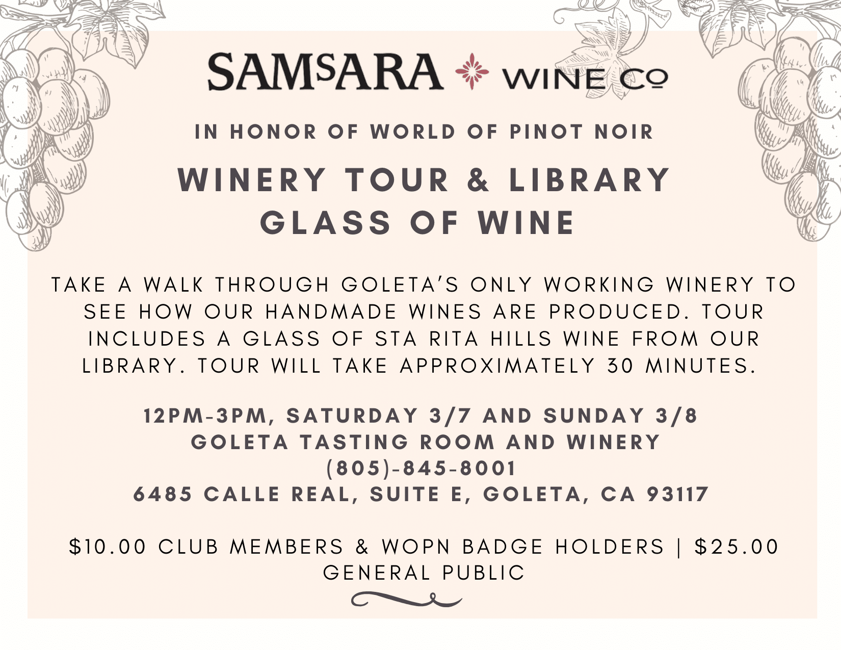 SAMsARA Wine Co. Events Calendar - SAMsARA Wine Co.