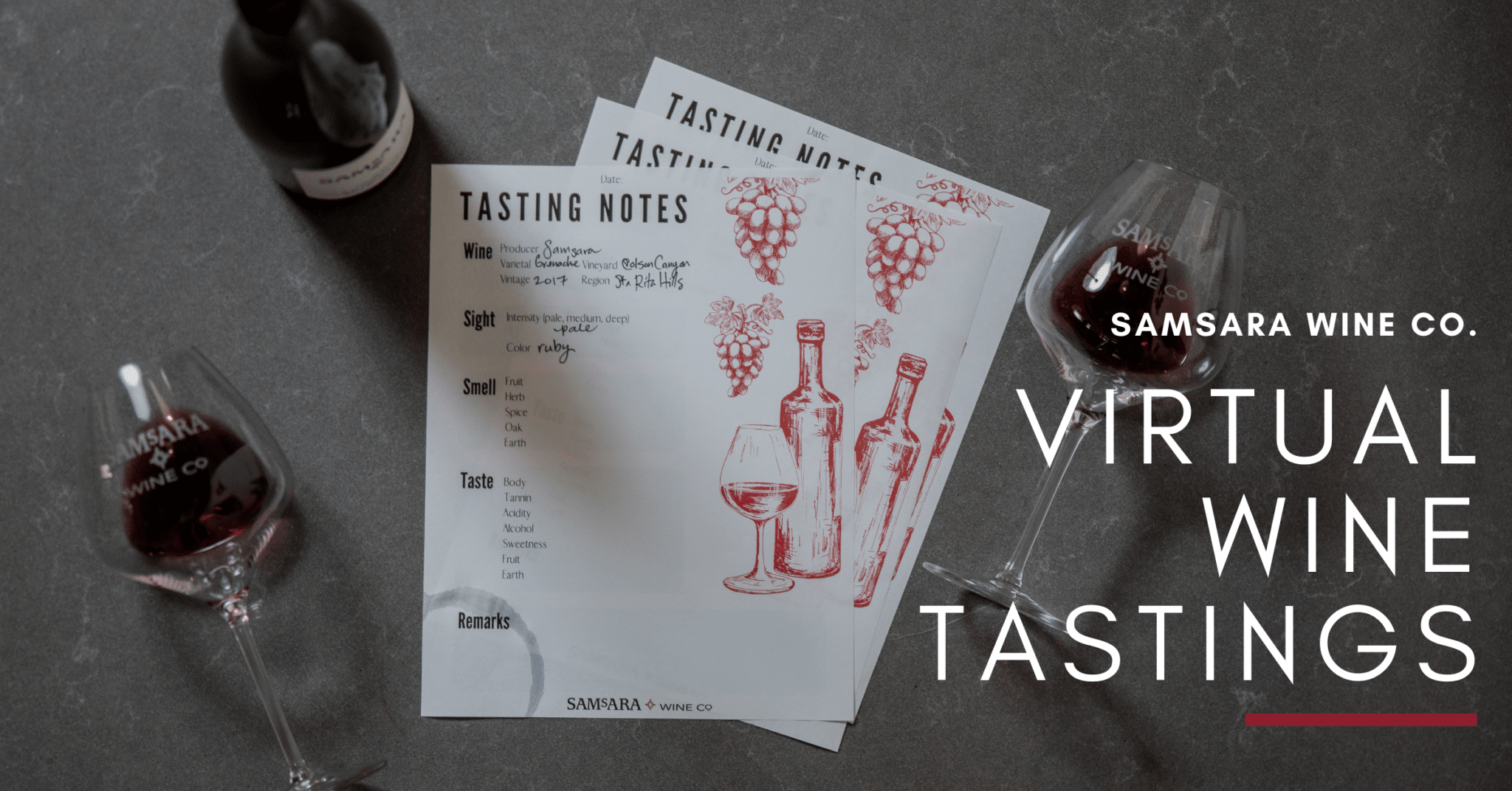 Virtual wine tastings